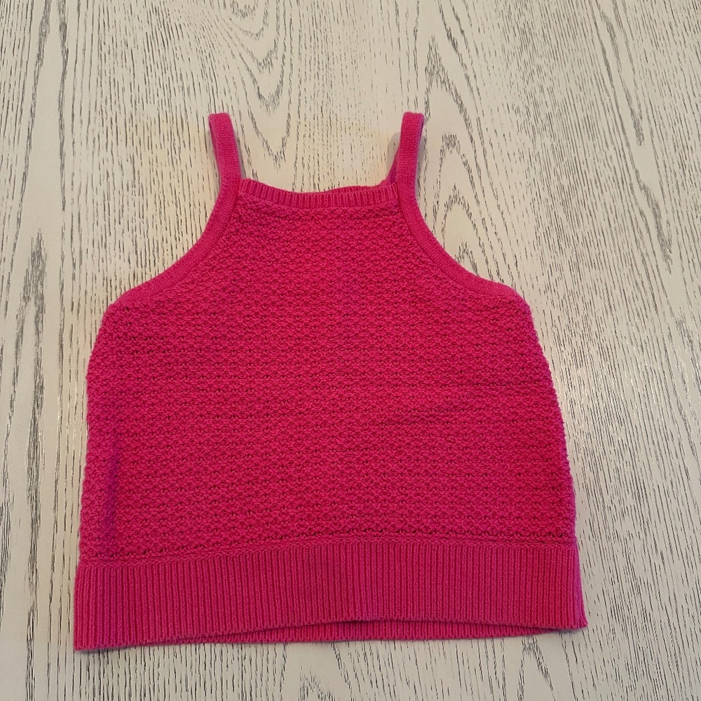 Abercrombie Kids Pink Crochet Tank